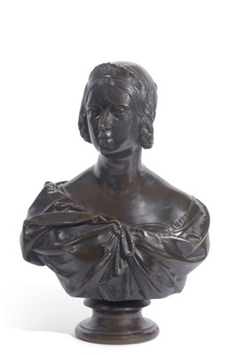 Lot 433 - Art Union of London bronze bust of the young...