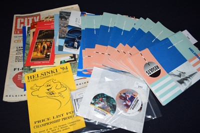 Lot 107 - Various ephemera from the Helsinki European...