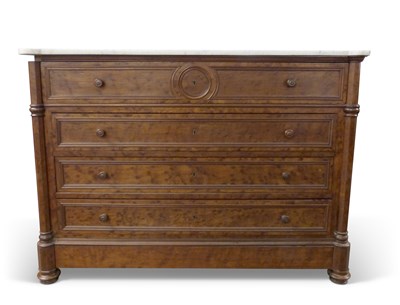 Lot 564 - 19th century French marble top and mahogany...