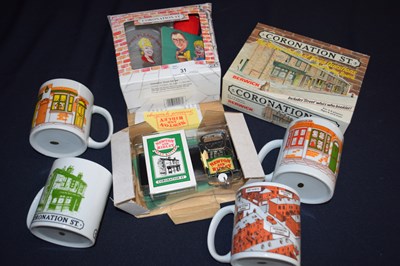 Lot 121 - Various coronation street collectors items to...