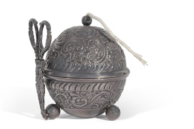 Lot 251 - Late Victorian spherical string holder with...