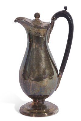 Lot 300 - George III hotwater jug of typical baluster...