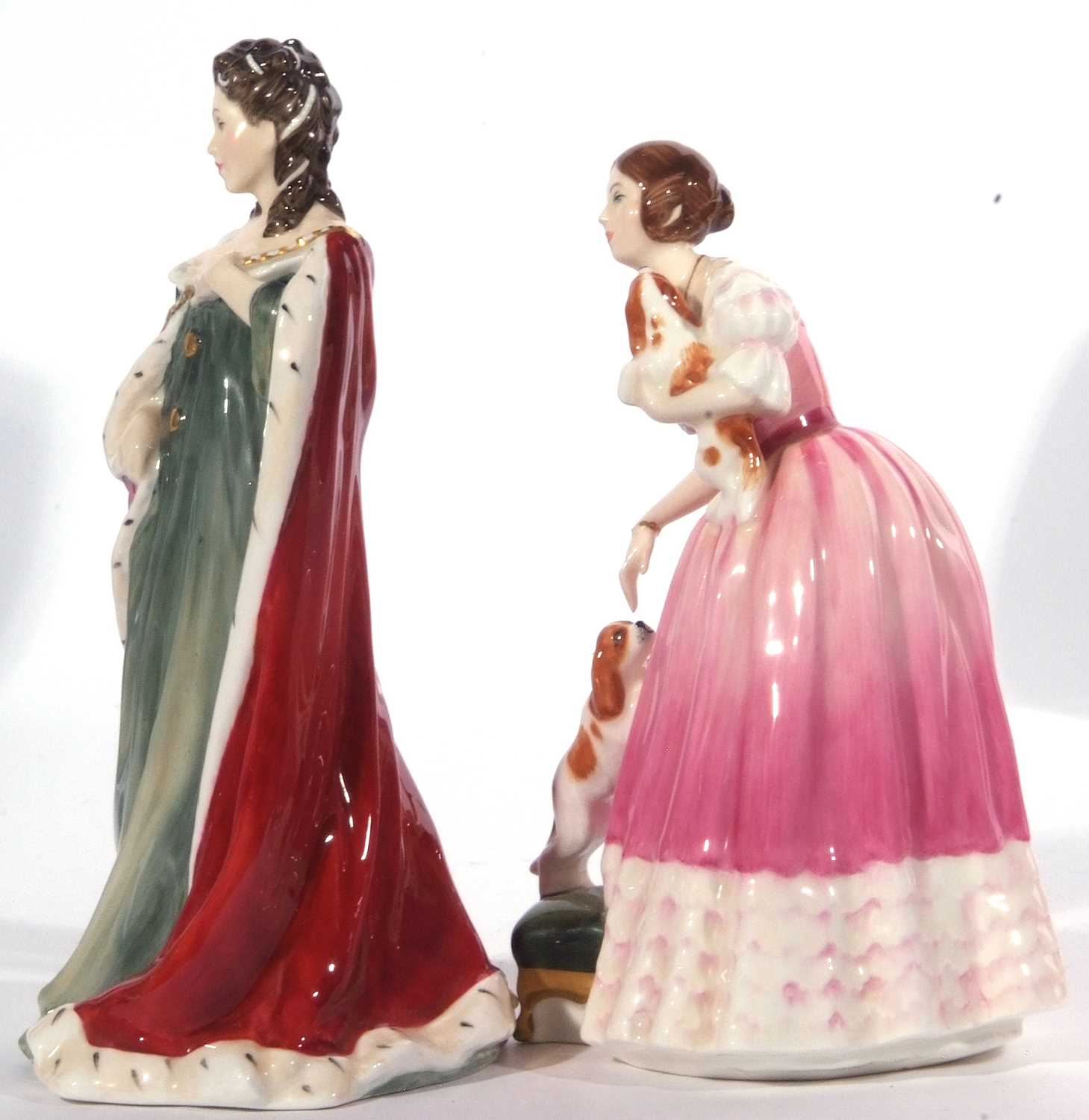 Lot 14 Two Royal Doulton figures from The Queens of