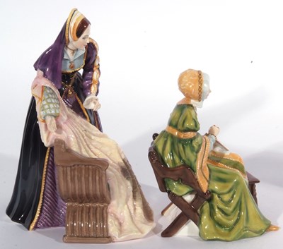 Lot 18 - Royal Doulton group of Henry VIII and his six...