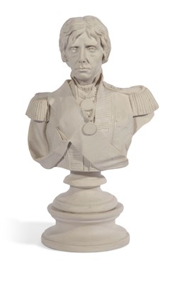 Lot 21 - Ceramic bust of head and shoulders of Nelson...