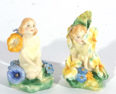 Lot 27 - Two Royal Doulton figures of fairies one...
