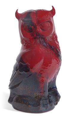 Lot 68 - Royal Doulton Flambe model of an owl 33cm tall