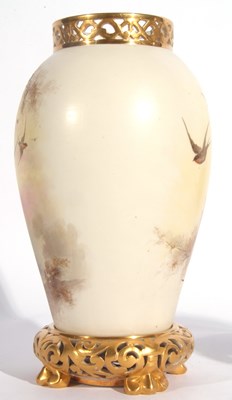 Lot 73 - Large Royal Worcester Baluster vase (Grainger...
