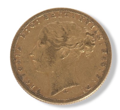 Lot 385 - Victorian young head Sovereign, dated 1876