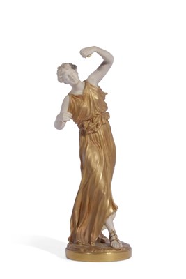 Lot 141 - Royal Worcester figure of a female dancer in...