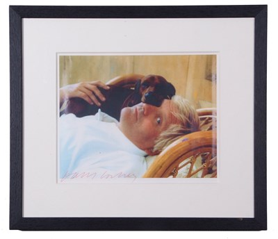 Lot 39 - A signed photograph of David Hockney by an...