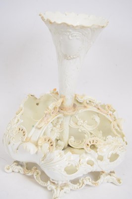 Lot 38 - Large Victorian porcelain centrepiece,...