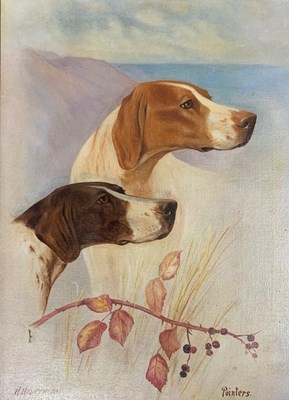 Lot 45 - H.Hawthorn (Brtiish, 20th century), "Pointers",...