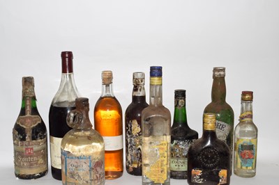Lot 148 - Box: various old unidentified Wines & Spirits