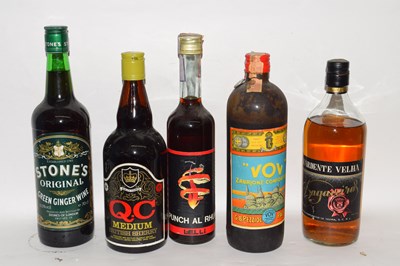 Lot 149 - 5 x various Spirits & fortified Wines