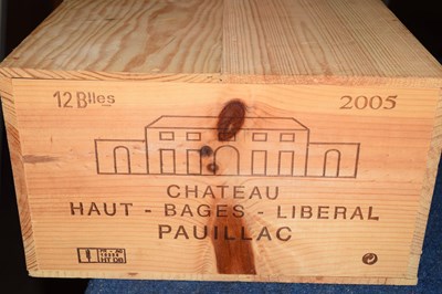 Lot 154 - 12 bt Ch Haut Bages Liberal Pauillac 2005