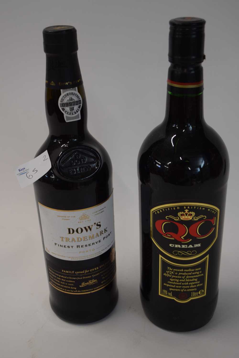Lot 65 - 1 BOTTLE OF DOWS TRADEMARK RESERVE PORT AND 1...