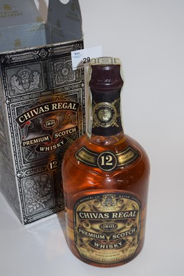 Lot 29 - 1 BOTTLE OF CHIVAS REGAL 12 YEAR OLD (BOXED)