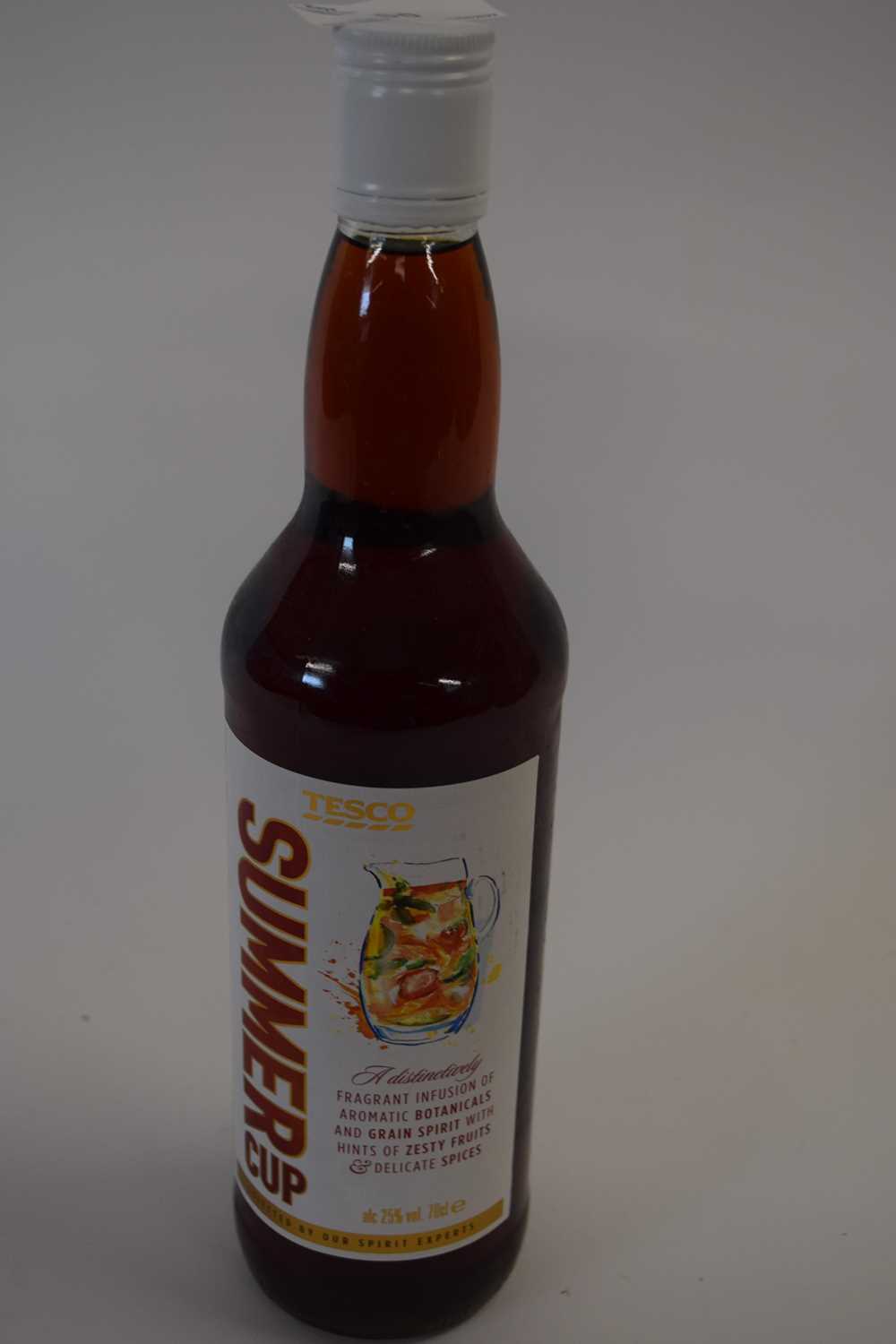 Lot 50 - 1 BOTTLE OF TESCO SUMMER CUP (PIMMS-STYLE DRINK)