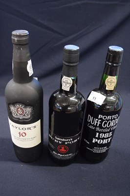 Lot 11 - MIXED LOT: 1 BOTTLE OF TAYLORS 10YR OLD TAWNY,...