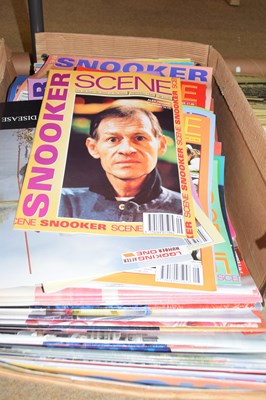 Lot 300 - Box of Snooker Scene magazines, principally 1990s
