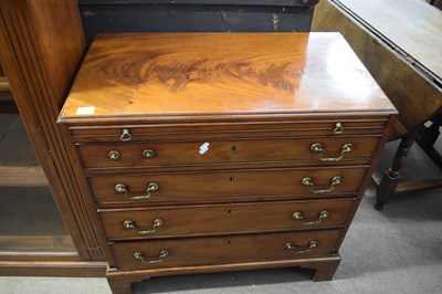 Lot 310 - George III mahogany bachelor's chest with pull...
