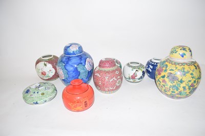 Lot 44 - 20TH CENTURY CHINESE GINGER JARS AND OTHER...