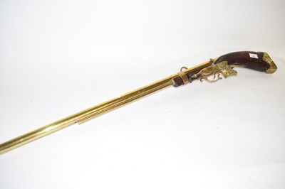 Lot 51 - REPRODUCTION BRASS MOUNTED MUSKET (DISPLAY...
