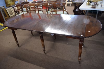 Lot 347 - William IV or early Victorian mahogany drop...