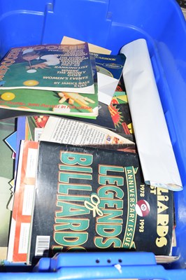 Lot 316 - Large box assorted snooker and billiards...