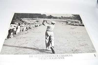 Lot 341 - Golf interest - black and white photographic...