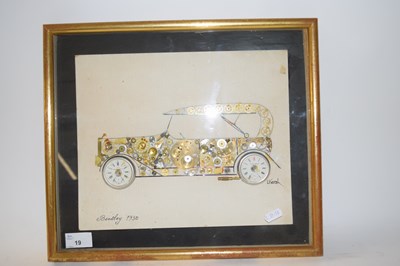 Lot 19 - KERSH, A PICTURE OF 1930S BENTLEY FORMED FROM...