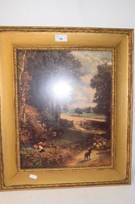 Lot 79 - AFTER JOHN CONSTABLE, COLOURED PRINT 'THE...