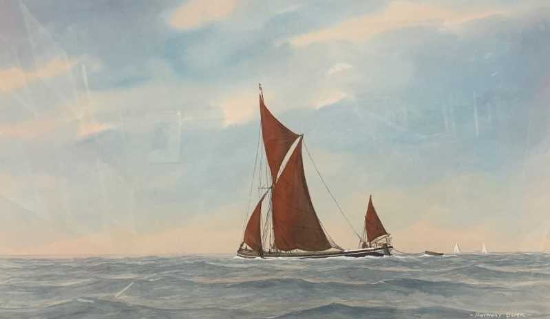 Lot 268 - Anthony Osler (British, 20th century) 'Barge...