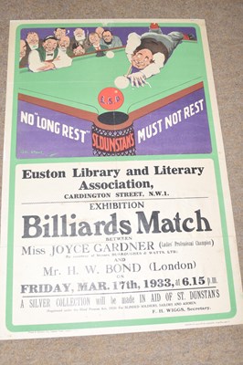Lot 367 - Advertising poster - Euston Library and...