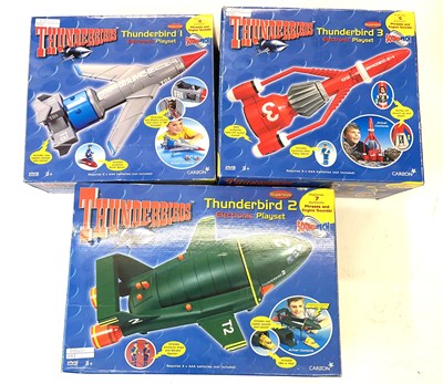 Lot 124 - A collection of boxed Thunderbirds playsets...