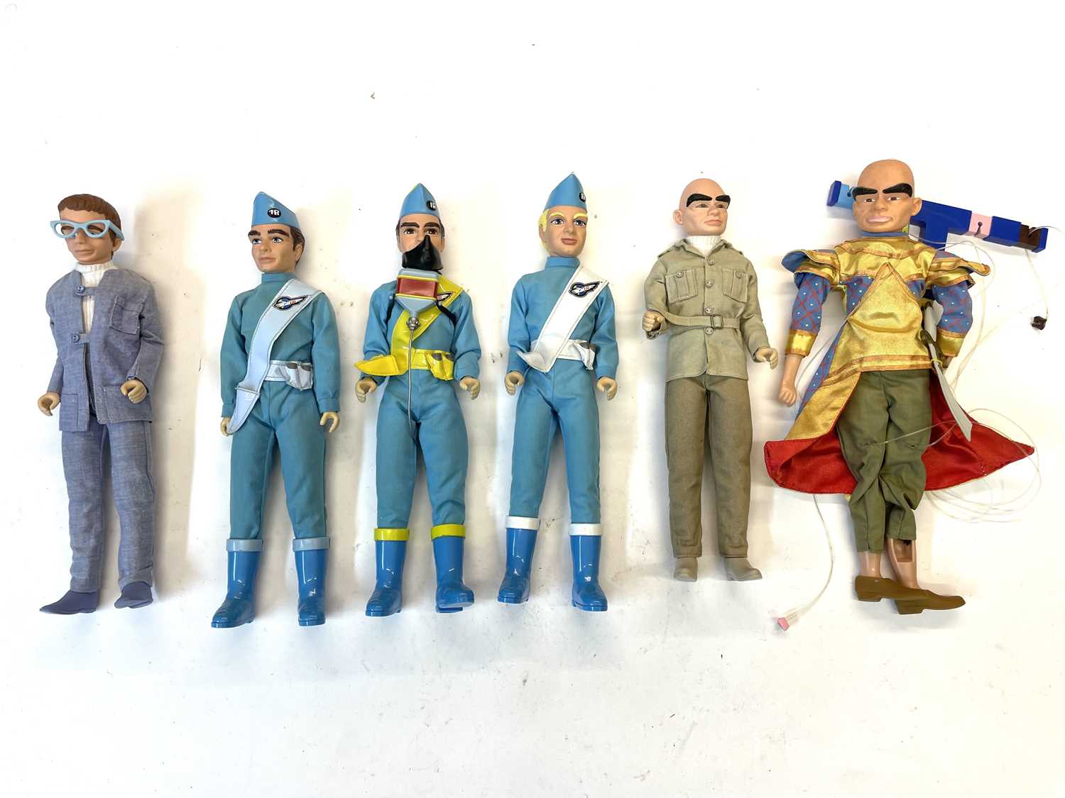Lot 120 - A collection of talking Thunderbirds dolls /...