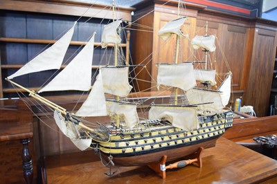 Lot 381 - Modern scale model of HMS Victory, built by...