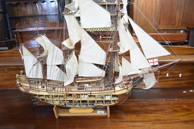 Lot 382 - Scratch built model of HMS Bounty, built by...