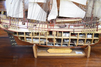 Lot 382 - Scratch built model of HMS Bounty, built by...