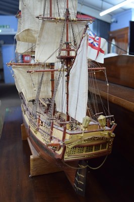 Lot 382 - Scratch built model of HMS Bounty, built by...