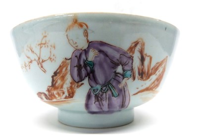 Lot 1 - 18th century Chinese export porcelain slop...