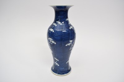 Lot 10 - Chinese porcelain baluster vase decorated with...