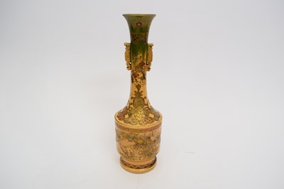 Lot 29 - Satsuma vase with typical gilt decoration...