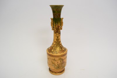 Lot 29 - Satsuma vase with typical gilt decoration...