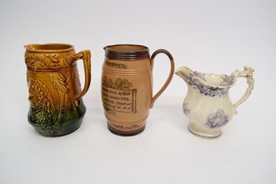 Lot 42 - Group of commemorative jugs including a...