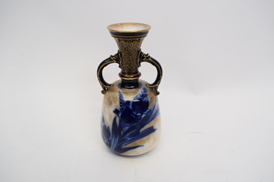 Lot 47 - Doulton Burslem vase decorated in blue with...