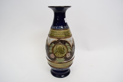 Lot 49 - Royal Doulton commemorative vase for King...