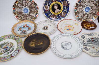 Lot 63 - Quantity of commemorative plates mainly Victorian