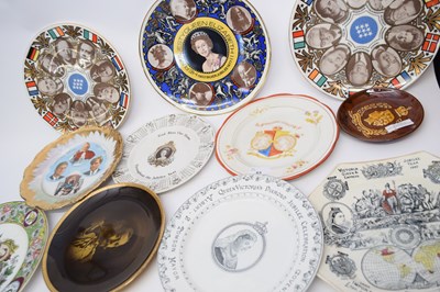 Lot 63 - Quantity of commemorative plates mainly Victorian